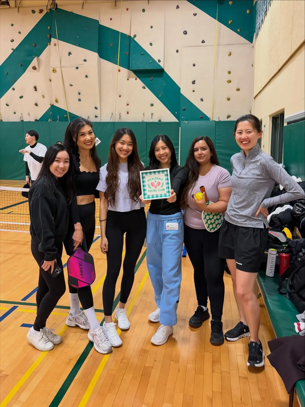 Members all smiles and ready for their match